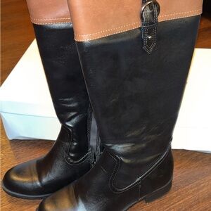 NIB! Soda Black and Brown Over the Knee Boots